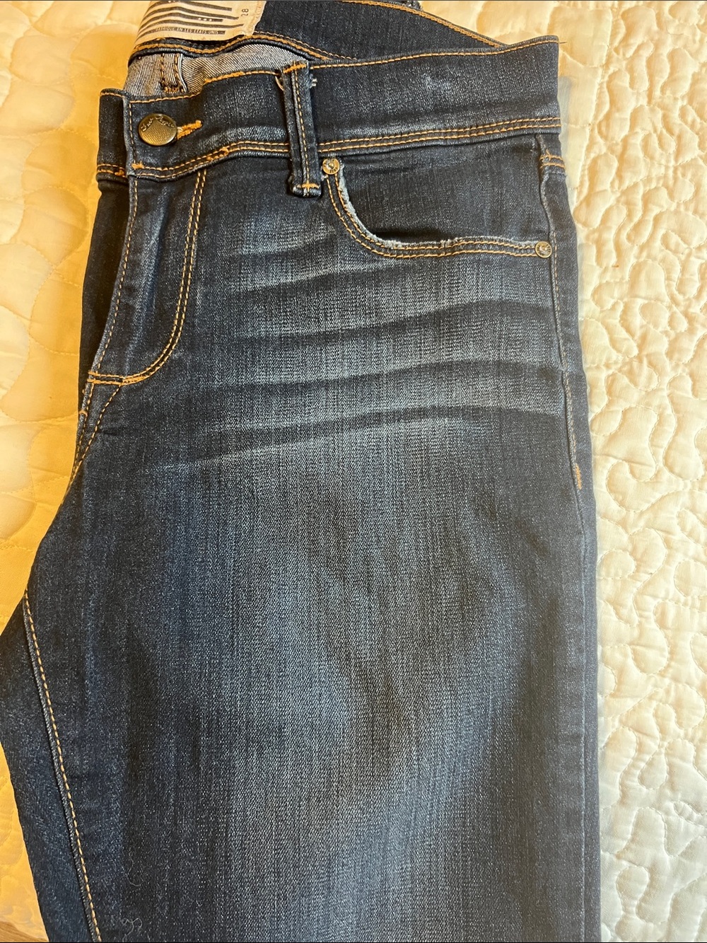 Free People Dark Indigo Skinny Jeans Made In The USA American Stars&Strips Label - Picture 9 of 12